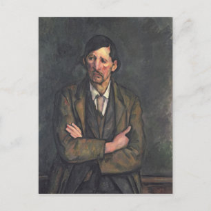 Postal Paul Cezanne Hombre con armas cruzadas, c.1899