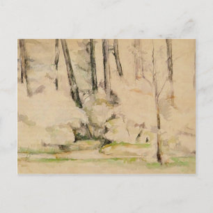 Postal Paul Cezanne- In the Woods
