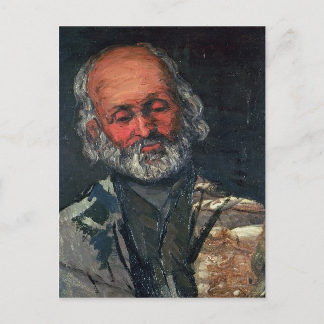 Postal Paul Cezanne | Jefe de un anciano, c.1866 (Anverso)