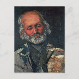 Postal Paul Cezanne   Jefe de un anciano, c.1866
