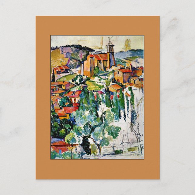 Postal Paul Cezanne - La aldea de Gardanne Postcard (Anverso)