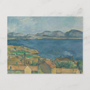 Postal Paul Cezanne - La bahía de Marsella