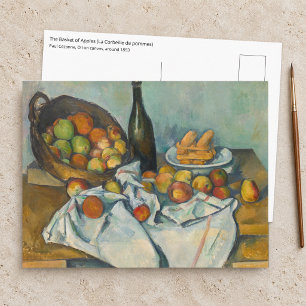 Postal Paul Cezanne - La cesta de manzanas