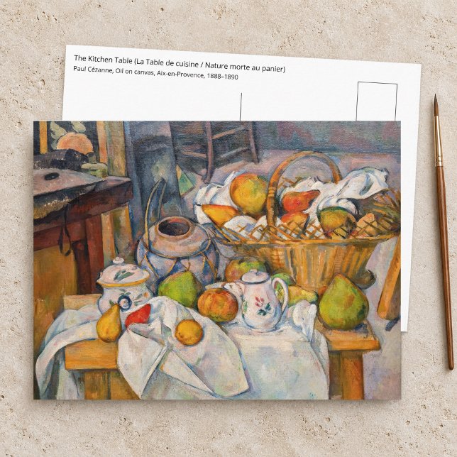 Postal Paul Cezanne - La Mesa de la Cocina (Subido por el creador)