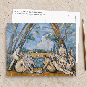 Postal Paul Cezanne - Las grandes bañistas