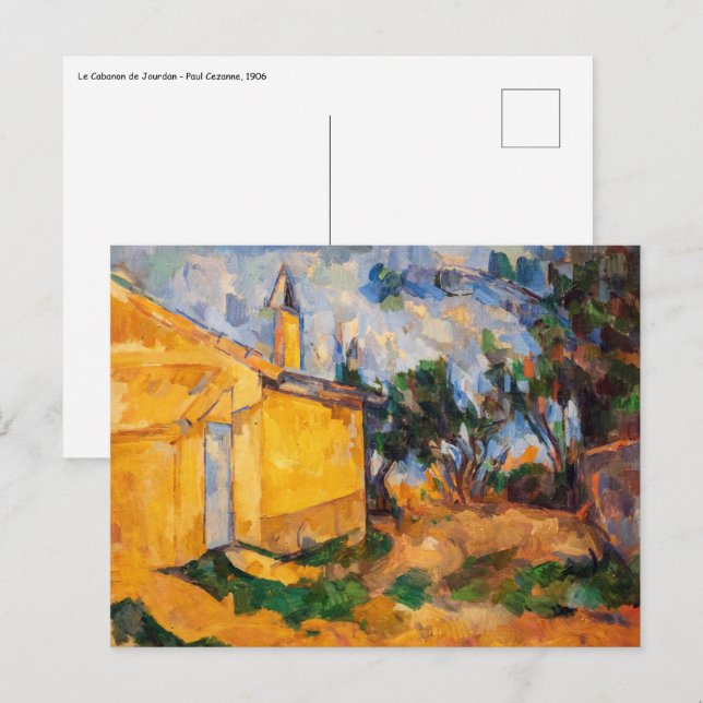 Postal Paul Cezanne - Le Cabanon de Jourdan (Anverso / Reverso)