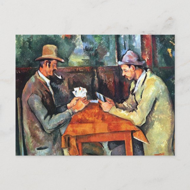 Postal Paul Cézanne, Les joueurs de carte (Postcard) (Anverso)