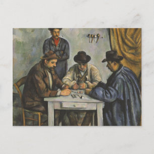 Postal Paul Cézanne - Los Jugadores de Cartas