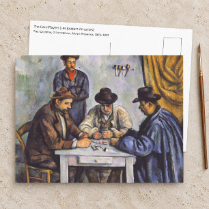 Postal Paul Cezanne - Los Jugadores de Cartas
