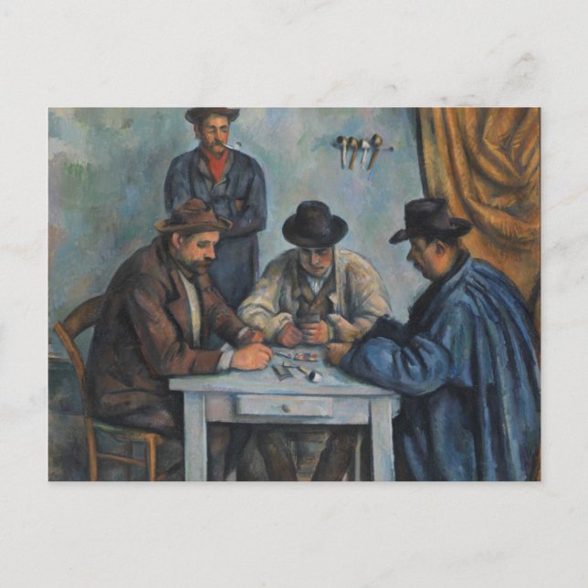 Postal Paul Cezanne | Los jugadores de cartas (Anverso)