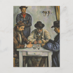 Postal Paul Cézanne - Los Jugadores de Cartas