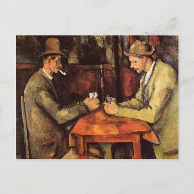 Postal PAUL CEZANNE - Los jugadores de cartas 1894 (Anverso)