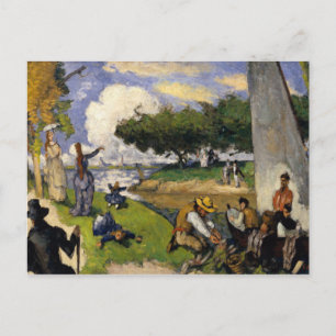 Postal Paul Cezanne - Los pescadores