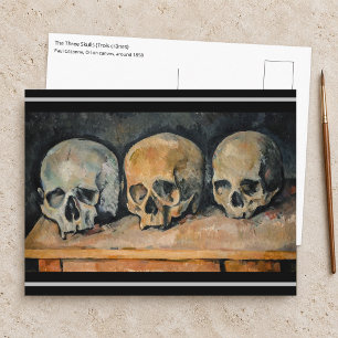 Postal Paul Cezanne - Los tres cráneos