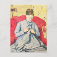 Paul Cezanne | Madame Cezanne cosiendo