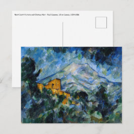 Postal Paul Cezanne - Mont Saint-Victoire y Chateau Noir