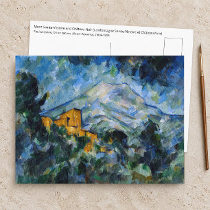 Postal Paul Cezanne - Mont Saint-Victoire y Chateau Noir