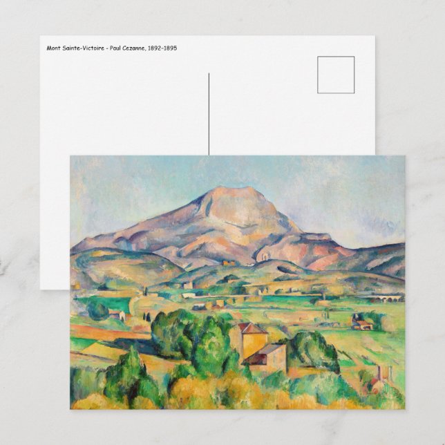 Postal Paul Cezanne - Mont Sainte-Victoire (Anverso / Reverso)