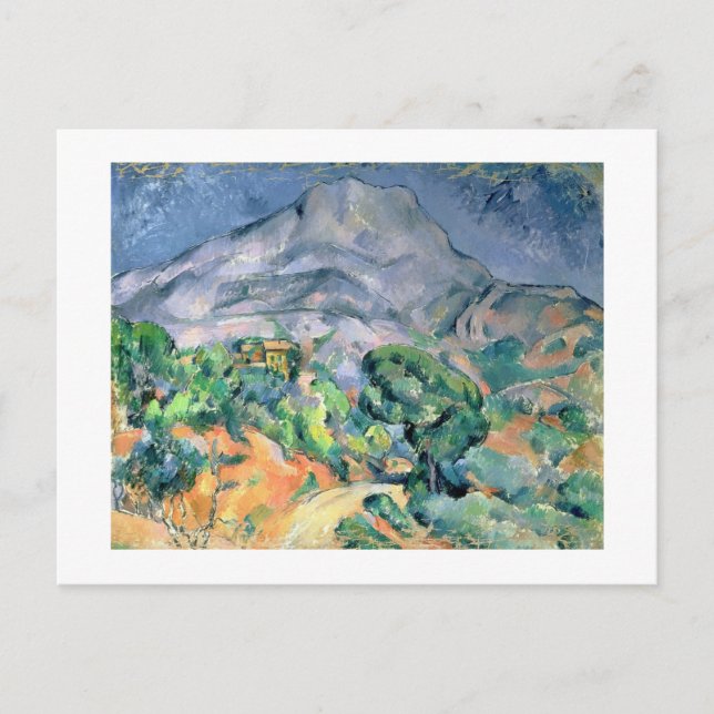 Postal Paul Cezanne | Mont Sainte-Victoire, 1900 (Anverso)