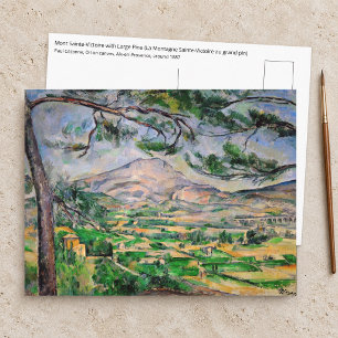Postal Paul Cezanne - Mont Sainte-Victoire y gran pino
