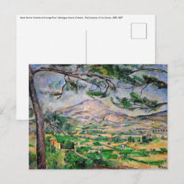Postal Paul Cezanne - Mont Sainte-Victoire y Pino Grande