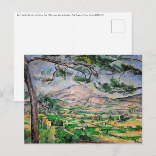 Postal Paul Cezanne - Mont Sainte-Victoire y Pino Grande