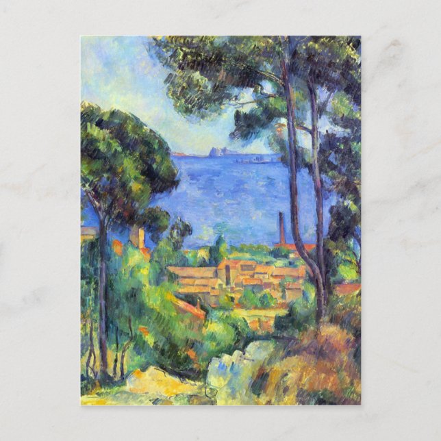 Postal Paul Cezanne - Paisaje (Anverso)