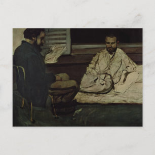 Postal Paul Cezanne   Paul Alexis leyendo un manuscrito