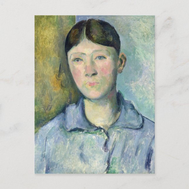 Postal Paul Cezanne | Retrato de Madame Cezanne, 1885-90 (Anverso)