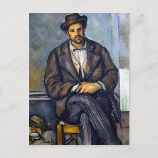 Postal Paul Cezanne Seasant Peasant (Anverso)