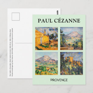 Postal Paul Cezanne - Selección de las obras maestras del