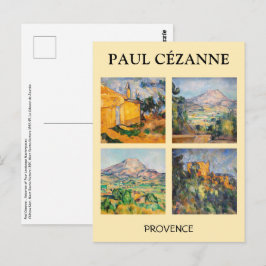 Postal Paul Cezanne - Selección de las obras maestras del
