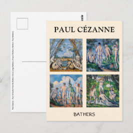 Postal Paul Cezanne - Selección de Maestras del Bathers