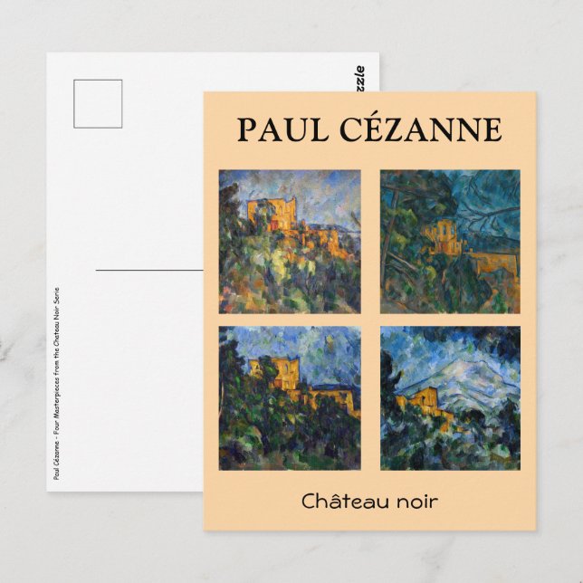 Postal Paul Cezanne - Selección de Maestros del Chateau N (Anverso / Reverso)