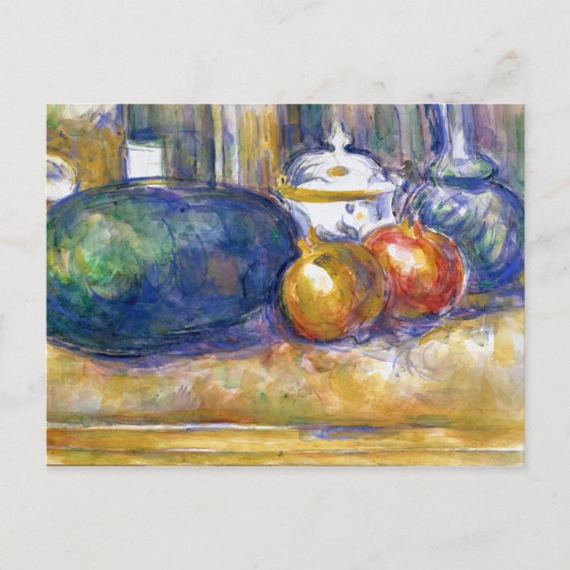 Postal Paul Cezanne Todavía Con Vida Pomegranates (Anverso)