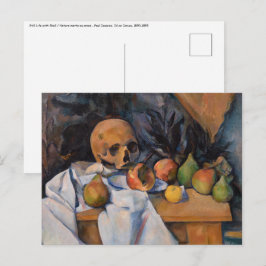 Postal Paul Cezanne - Todavía la vida con Skull