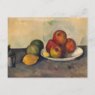 Postal Paul Cezanne   Vida residual con manzanas, c.1890