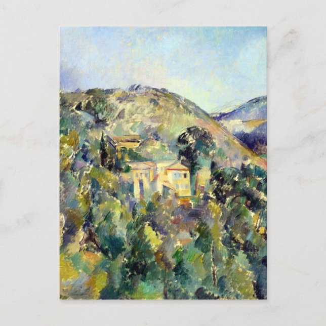 Postal Paul Cezanne Vista del Domaine Saint-Joseph (Anverso)