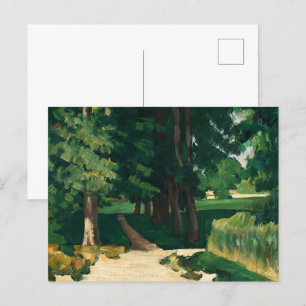 Postal Paul Cézanne's The Avenue, Green Trees Classic