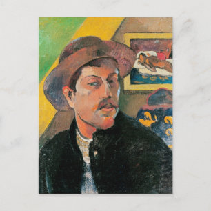 Postal Paul Gauguin Autoretrato en un Gorra, 1893-94