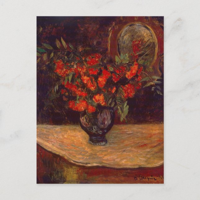 Postal Paul Gauguin | Bouquet, 1884 (Anverso)