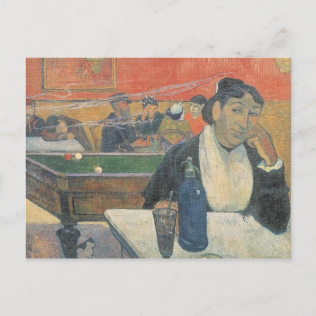 Postal Paul Gauguin | Café en Arles, 1888 (Anverso)