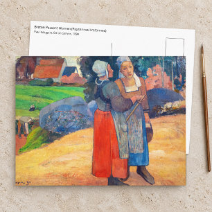 Postal Paul Gauguin - Campesinas bretonas
