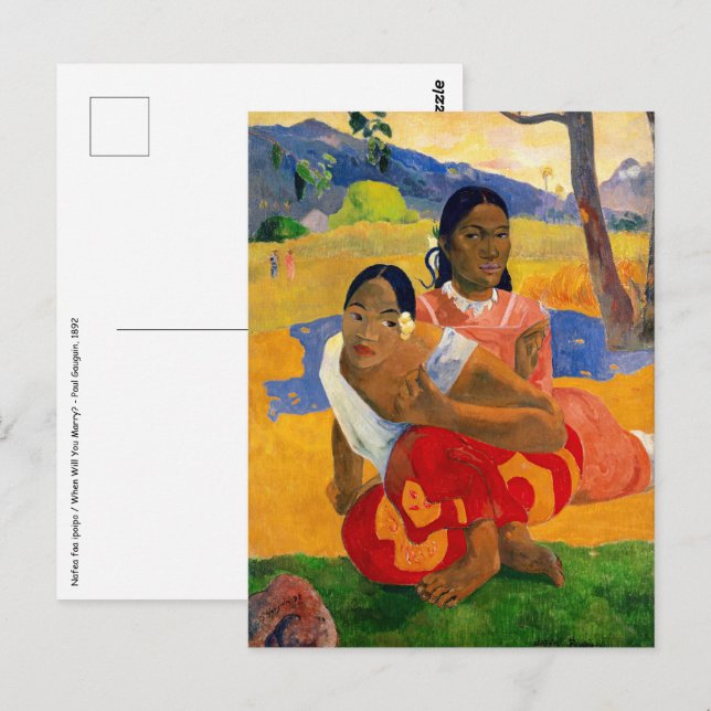 Postal Paul Gauguin - ¿Cuándo Te Casarás? (Anverso / Reverso)