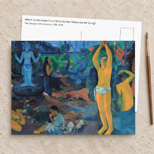 Postal Paul Gauguin - ¿De dónde venimos?