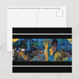 Postal Paul Gauguin - ¿De Dónde Venimos?