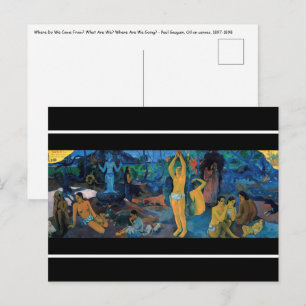 Postal Paul Gauguin - ¿De Dónde Venimos?