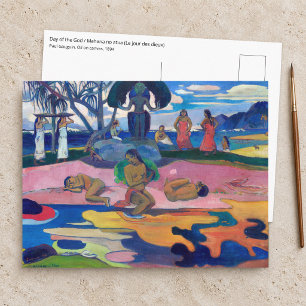 Postal Paul Gauguin - Día del Dios / Mahana no atua