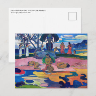 Postal Paul Gauguin - Día del Dios / Mahana no atua