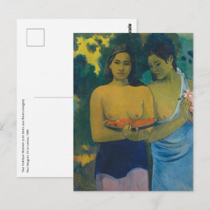 Postal Paul Gauguin - Dos mujeres tahitianas